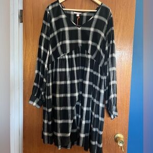 NWT Black Flannel Dress
